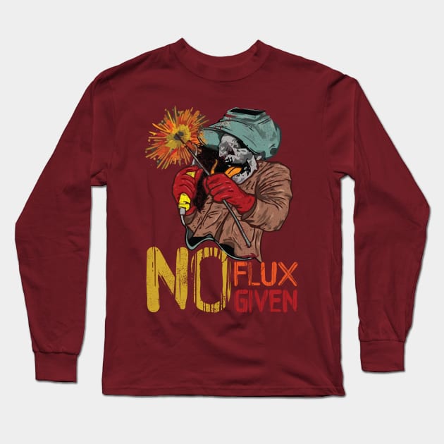 No Flux Given Skeleton Long Sleeve T-Shirt by Boujee Cow